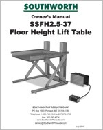 SSFH2.5-37 Floor Height Lift Tables