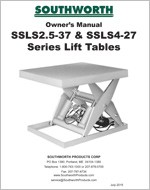 SSLS2.5-37 & SSLS4-27 Series Lift Tables