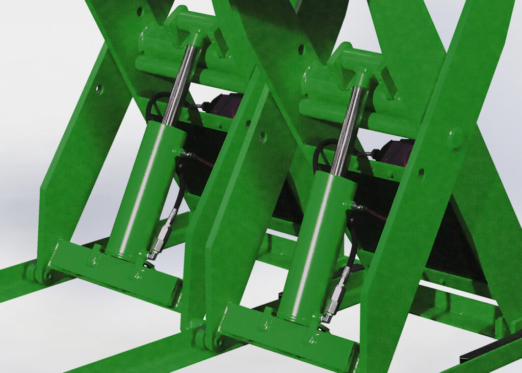 LSD-Series Dual Lift Tables detail