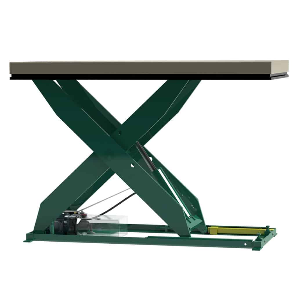 Backsaver Hydraulic Lift Table Chocked