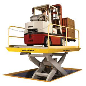 Heavy Duty Dock Lift w Fork Truck