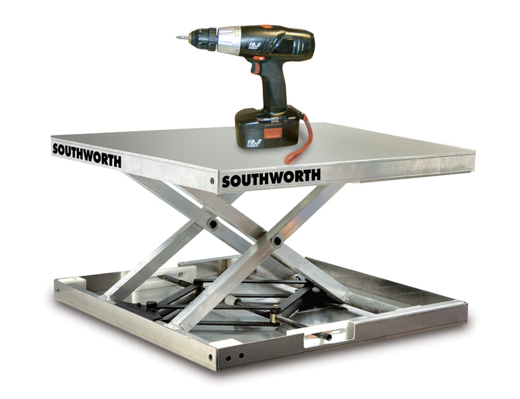 Lift Tool Product with drill to show scale