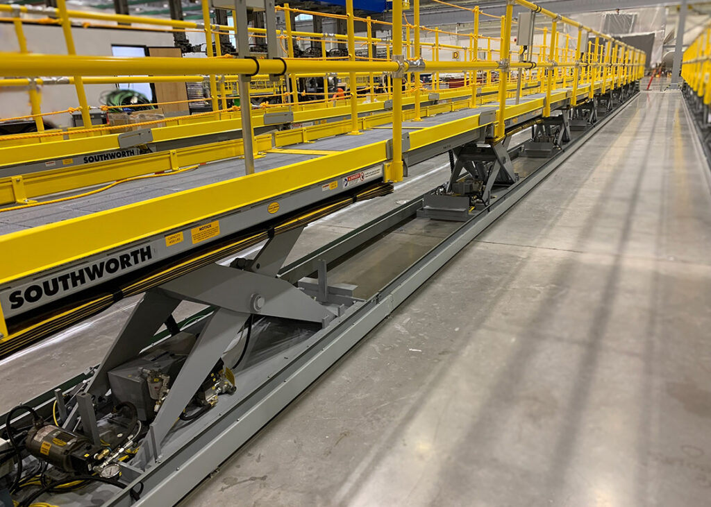 LS Lift Tables in a row