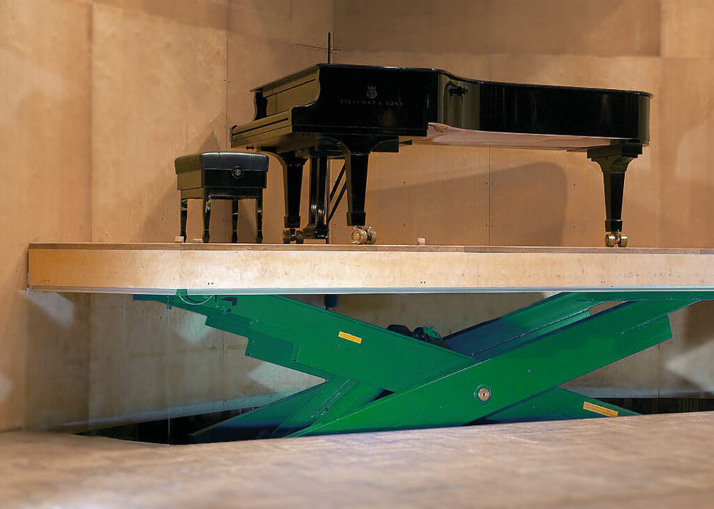 Piano Lift on stage