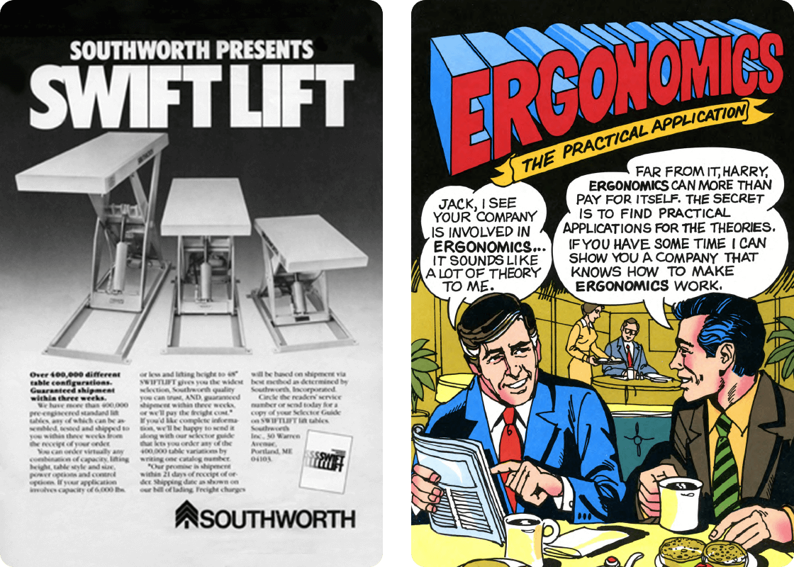 Swift Lift and Ergonomics ads