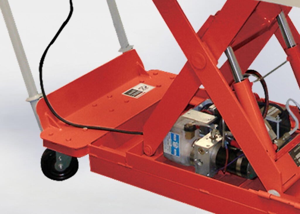 Backsaver Lite Portable Lift Tables detail